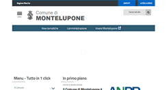 Desktop Screenshot of comune.montelupone.mc.it